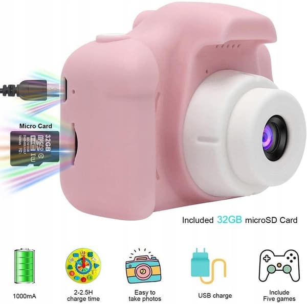DIGITAL KAMERA FÖR BARN FullHD-KAMERA LEKSATSSPEL