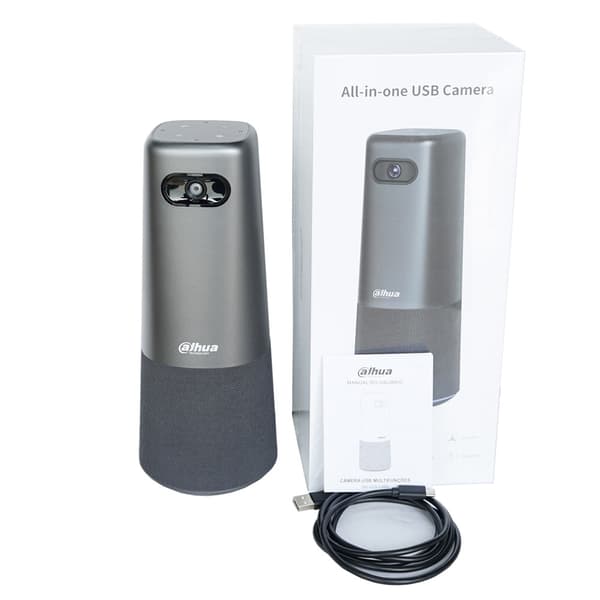 USB All-in-One Kamera, 1080P Full HD, 100° Vidvinkel, Omnidirektionell Mikrofon