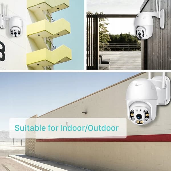 UDENDØRS ROTERENDE KAMERA WIFI IP 4x ZOOM SD 2Mpx DOME IP