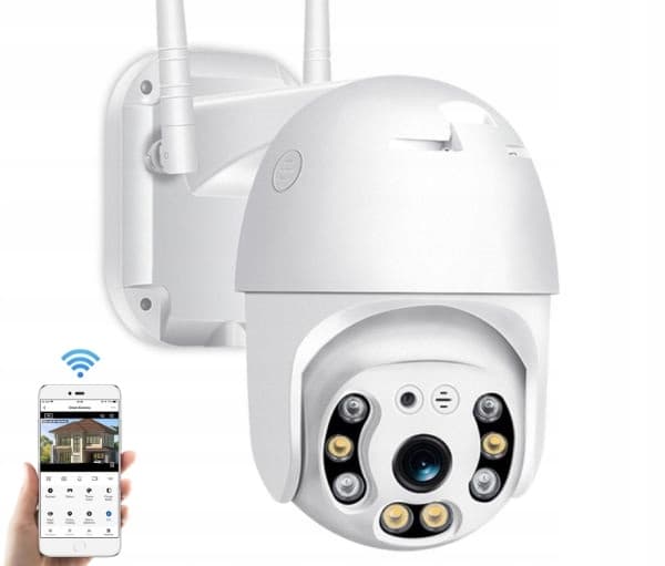 UDENDØRS ROTERENDE KAMERA WIFI IP 4x ZOOM SD 2Mpx DOME IP