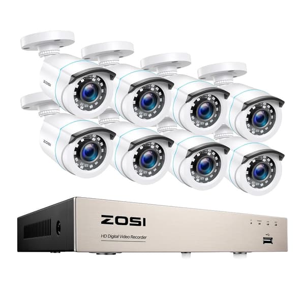 Kotiturvajärjestelmä, H265+ DVR, Yökuvaus,1T, 8CH DVR 8 kameralla
