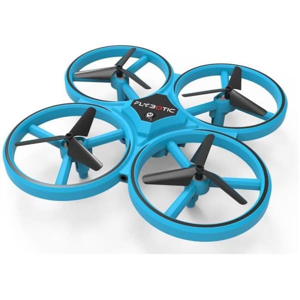 Mini lätt drönare med dubbel fjärrkontroll - FLYBOTIC - Looping 360 - Blå