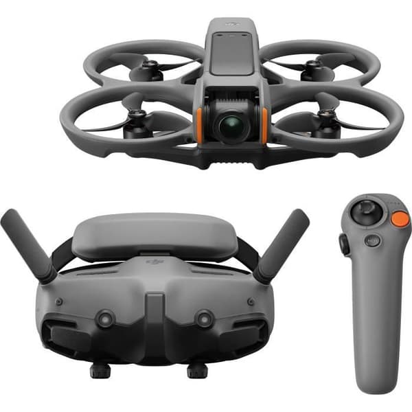 Drone - DJI - Avata 2 - 4K Kamera - 25 min Batterilevetid - RC Motion 3 og Goggles 3