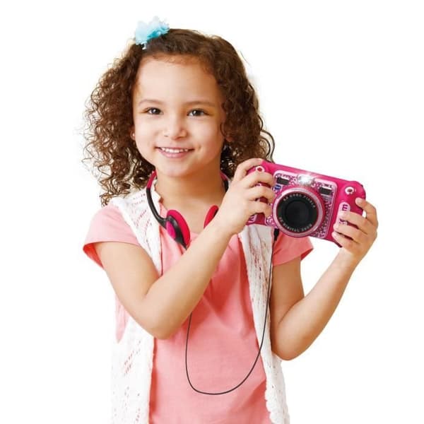 Lasten kamera - VTECH - Kidizoom Duo DX Pink - 75 dynaamista suodatinta - 5 lisätyn todellisuuden peliä