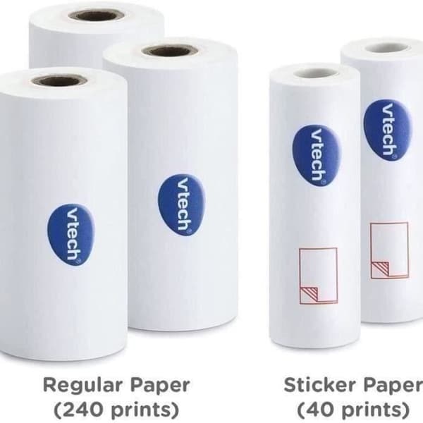 VTECH Kidizoom -tulostuskamera paperitäyttöpakkauksella - valkoinen - lapsille 5-vuotiaista ylöspäin