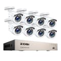 Miniatyrbillede 1 af 2: Hjemmesikkerhedssystem, H265+ DVR, Natvision,Ingen, 8CH DVR med 8 kameraer