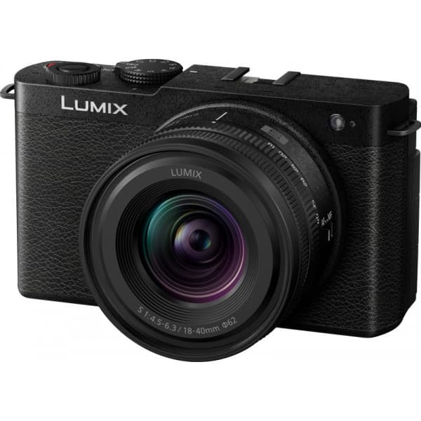 Panasonic LUMIX S9 -systemkamera + 18-40 mm -objektiv, sort Sort