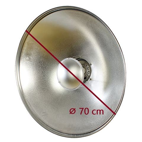 StudioKing Beauty Dish Silver SK-BD700 70 cm with Honeycomb Grid