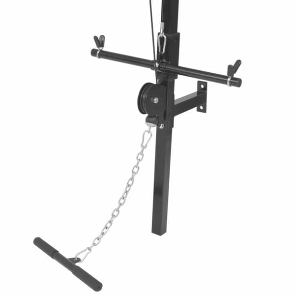 vidaXL vægmonteret home gym med 2 pull up-stænger