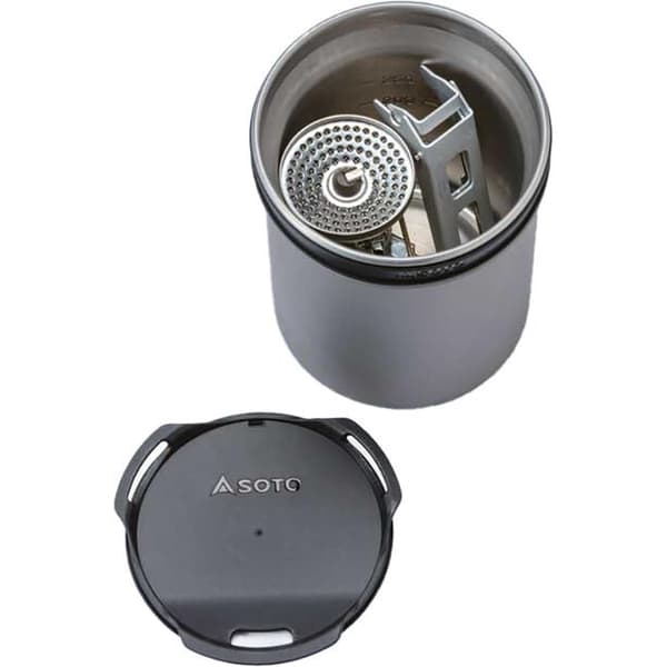 SOTO THERMOSTACK, termosmugg titanium, kokärl titanium