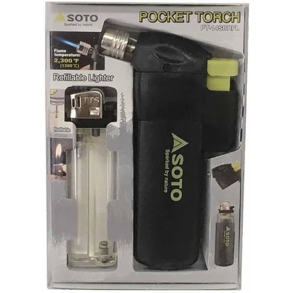 SOTO POCKET TORCH WITH REFILLABLE LIGHTER, fyllbar tändare SOTO