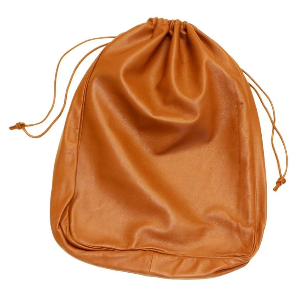 förvaringspåse skinn grilljärn dubbelt mm, OUT360 SKINNPÅSE BRUN 30 x 38 cm