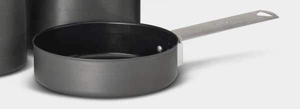 Campingkastrull &amp; stekpanna Primus Trek Pot, hårdanodiserad aluminum, med 1 kastrull (1 liter) &amp; 1 stekpanna (Ø14.5 cm)