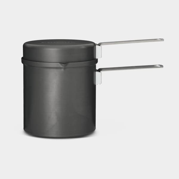Campingkastrull &amp; stekpanna Primus Trek Pot, hårdanodiserad aluminum, med 1 kastrull (1 liter) &amp; 1 stekpanna (Ø14.5 cm)