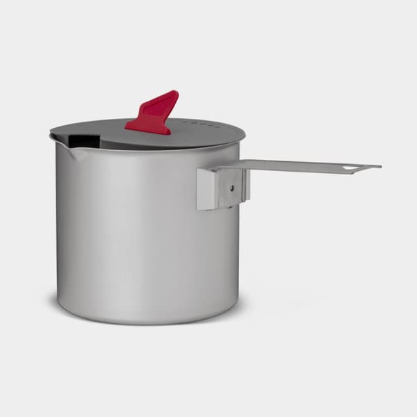 Campingkastrull med lock Primus Essential Trek Pot, naturanodiserad aluminium, 600 ml