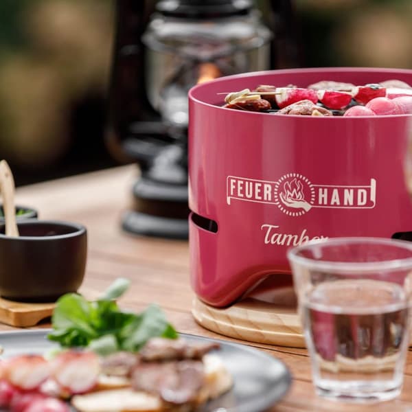 Bordsgrill / kolgrill Feuerhand Tamber Table Top, Telemagenta