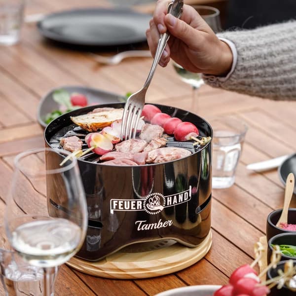Bordsgrill / kolgrill Feuerhand Tamber Table Top, Jet Black
