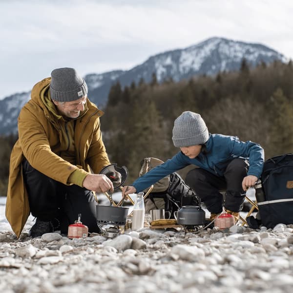 Gaskök Primus EasyFuel II Duo, 3000 W, med integrerad piezotändning, med Duo-ventil Bränsletillval: Utan bränsle