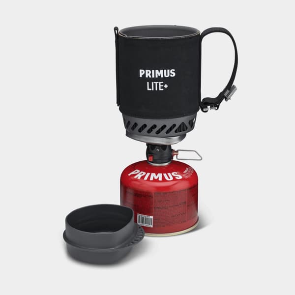 Gaskök Primus Lite Plus Stove System Black, 1500 W, med integrerad piezotändning + kastrull (500 ml) Bränsletillval: Utan bränsle