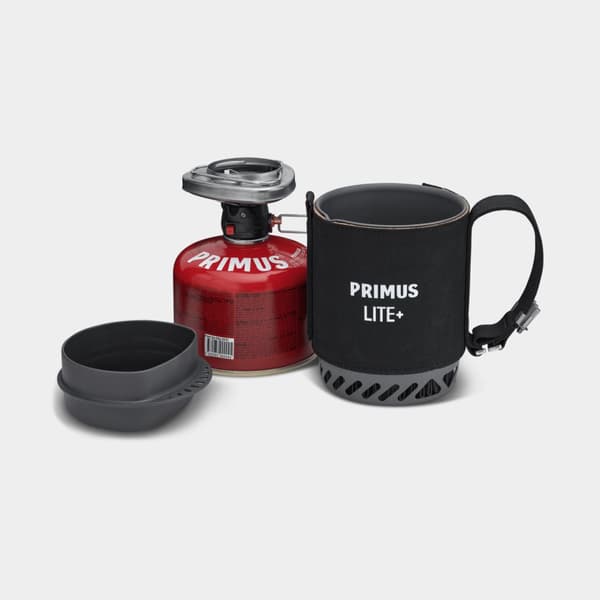 Gaskök Primus Lite Plus Stove System Black, 1500 W, med integrerad piezotändning + kastrull (500 ml) Bränsletillval: Utan bränsle