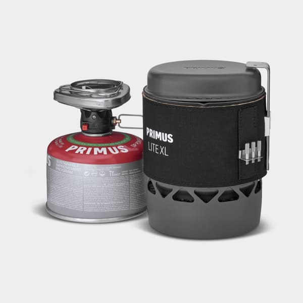 Gaskök Primus Lite XL Stove System, 1700 W, med integrerad piezotändning + kastrull (1 liter) Bränsletillval: Utan bränsle