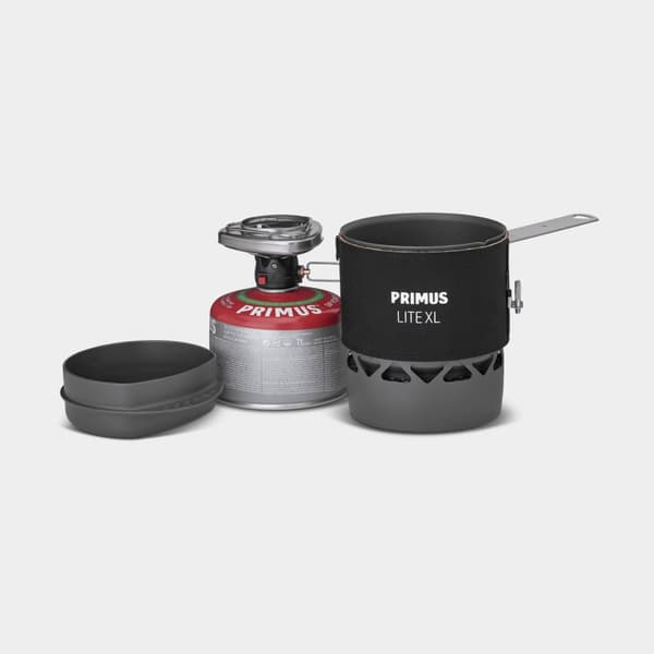 Gaskök Primus Lite XL Stove System, 1700 W, med integrerad piezotändning + kastrull (1 liter) Bränsletillval: Utan bränsle