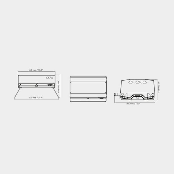 Gasgrill Primus Kuchoma Stove, 2500 W, med integrerad piezotändning + Power Gas (-15° till +25°C) 450 gram