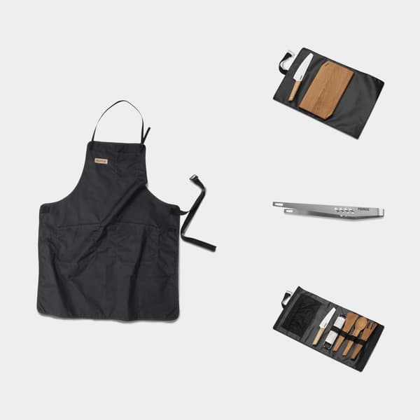 Grillpaket Primus CampFire, med tång, kockknivar, skärbräda, grillförkläde &amp; matlagningssats
