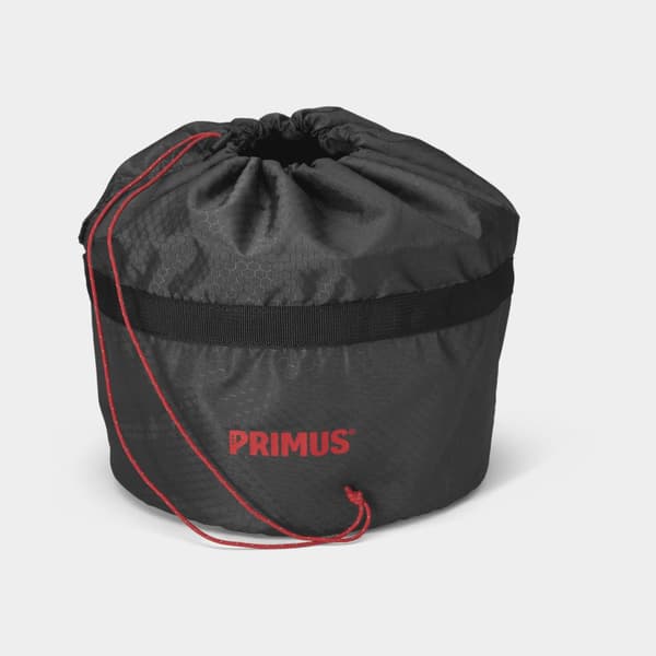 Gaskök Primus PrimeTech Stove Set, 2000 W, med piezo-tändare + 2 kastruller (1.3 liter) + 1 lock med durkslag + griptång + förvaringspåse