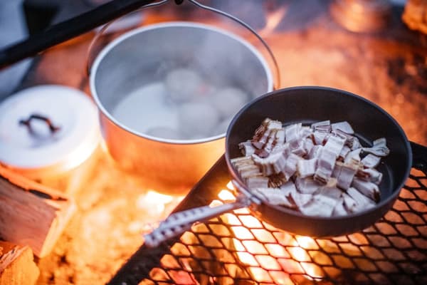 Stekpanna med fällbart handtag Trangia Gourmet 726, NS / Non Stick-teflon, Ø20 cm + lock