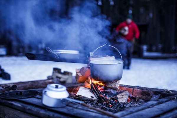 Stekpanna med fällbart handtag Trangia 724-20, NS / Non Stick-teflon, Ø20 cm