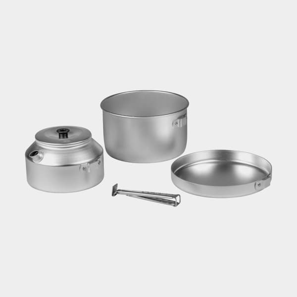 Campingset Trangia 628, med 1 kittel, 1 stekpanna & 1 kaffepanna i AL / aluminium + handtag