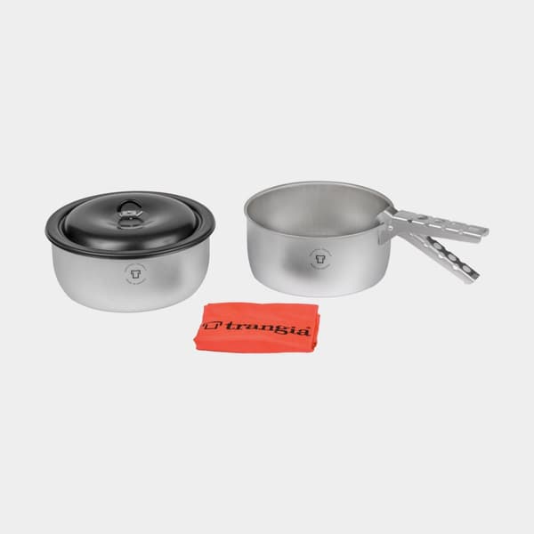 Campingset Trangia Tundra II-D, med 2 kittlar i DS / Duossal 2.0-laminat + 1 lock i NS / Non Stick-teflon + griptång + fodral