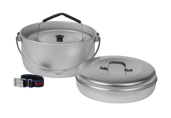 Campingset Trangia 24, med 2 kittlar, 1 lock &amp; 1 stekpanna i UL / UltraLight-aluminium + 1 kaffepanna + griptång + rem &amp; fodral