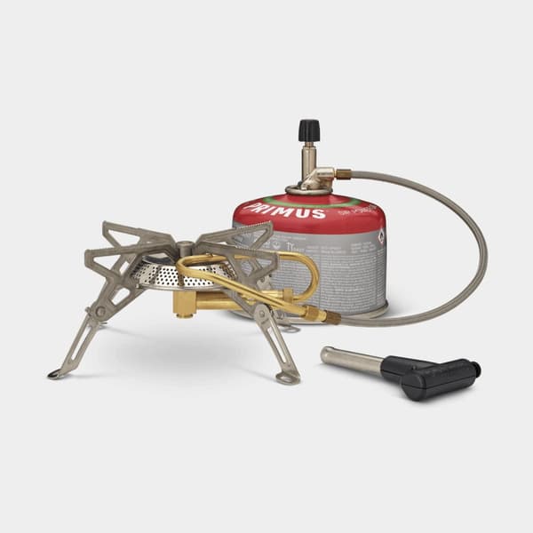Gaskök Primus Gravity III, 3000 W, med piezo-tändare + vindskydd + värmereflektor + förvaringspåse Bränsletillval: + Summer Gas (230 gram)