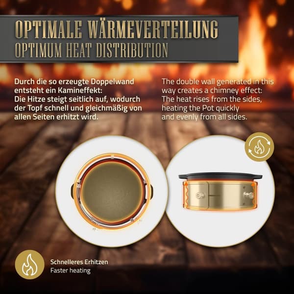 Powerring til raketovn Ø 25-35 x 9 cm lavet af rustfrit stål BBQ#BOSS