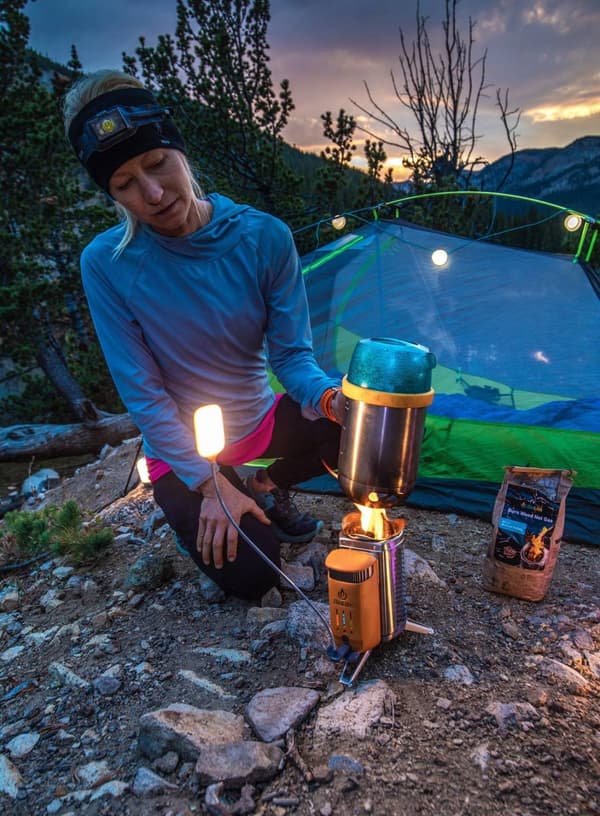 BIOLITE CAMPSTOVE 2+ CSC0200, biolite vedkök med inbyggd powerbank