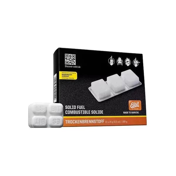 ESBIT 12 X 14 GRAM SOLID FUEL TABLETS, Esbit fasta bränsletabletter