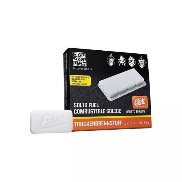 bränsletabletter, ESBIT 16 X 5 GRAM SOLID FUEL TABLETS