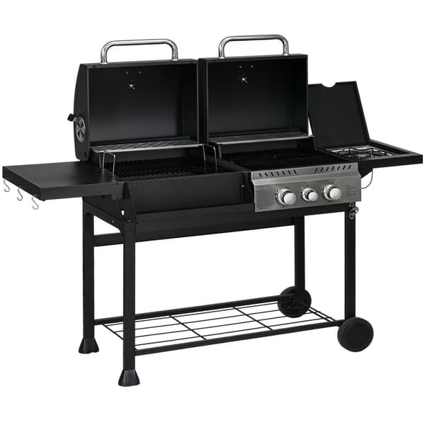 Grill för Barbecue, 161x53x101 cm, Svart