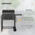 Miniatyrbild 8 av 9: Kolgrill, 113x65x108 cm, Svart