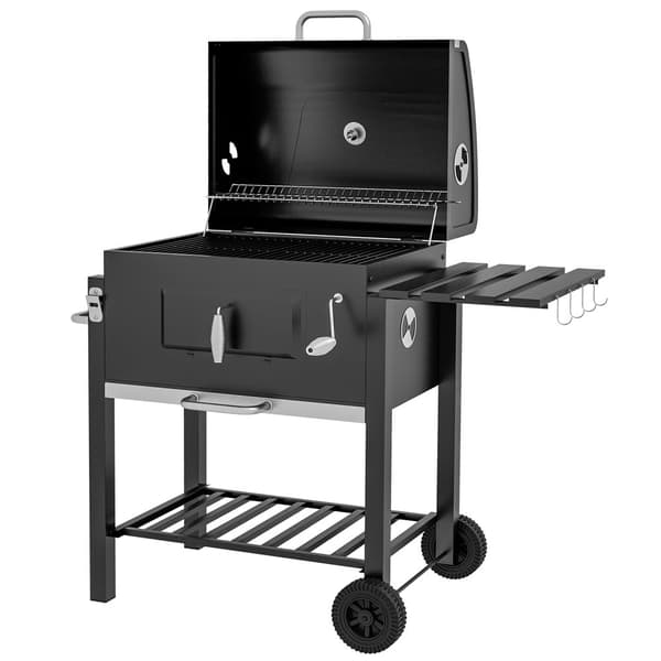 Kolgrill, 113x65x108 cm, Svart