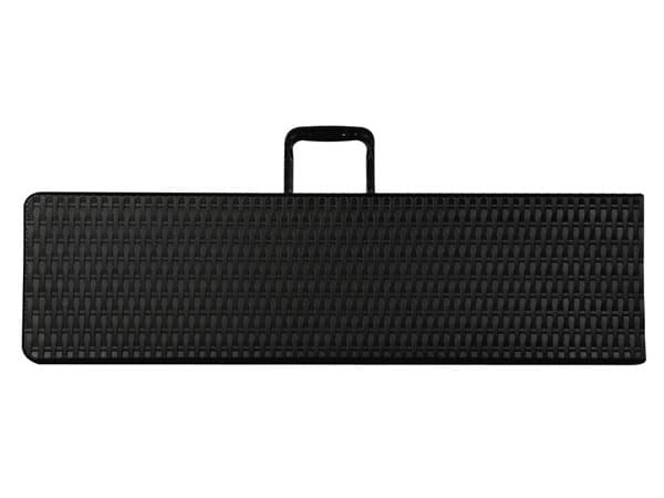 Perel Panchina da campeggio imitation rotin Nero FP160R, Svart, Högdensitetspolyeten (HDPE), Stål, Solid, 600 kg, 1800 mm, 250 mm