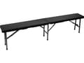 Miniatyrbild 5 av 5: Perel Panchina da campeggio imitation rotin Nero FP160R, Svart, Högdensitetspolyeten (HDPE), Stål, Solid, 600 kg, 1800 mm, 250 mm