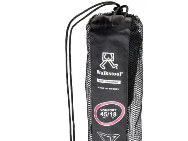 Walkstool Comfort 45, 200 kg, Retkijakkara, 3 jalkoja, Kokoontaitettava, 725 g, Musta