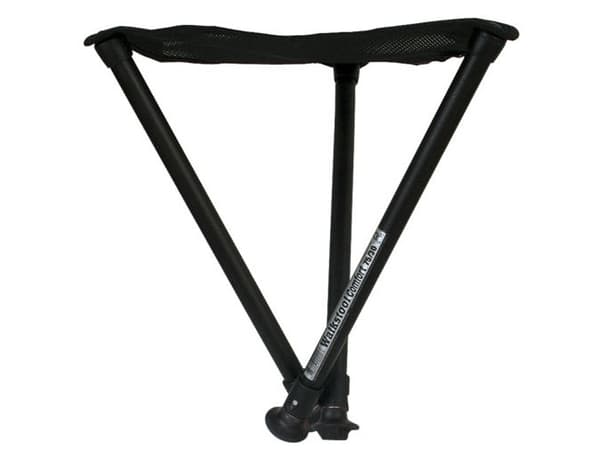Walkstool Comfort 75 XXL, 250 kg, Campingkrakk, 3 ben, Sammenleggbar, 930 g, Sort