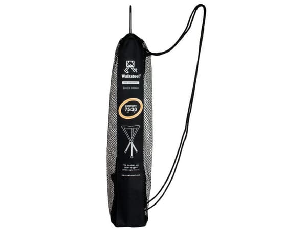 Walkstool Comfort 75 XXL, 250 kg, Campingkrakk, 3 ben, Sammenleggbar, 930 g, Sort