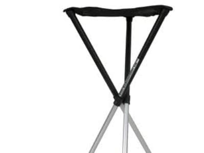 Walkstool Comfort 75 XXL, 250 kg, Campingkrakk, 3 ben, Sammenleggbar, 930 g, Sort