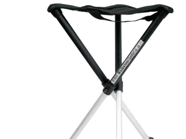 Walkstool Comfort 55, 225 kg, Campingkrakk, 3 ben, Sammenleggbar, 800 g, Sort