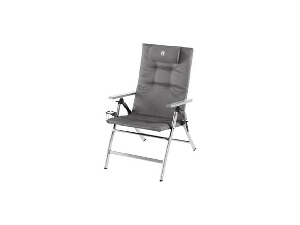 Coleman 5 Position Padded Recliner Chair, 120 kg, Campingstol, 4 ben, 5 kg, Grå